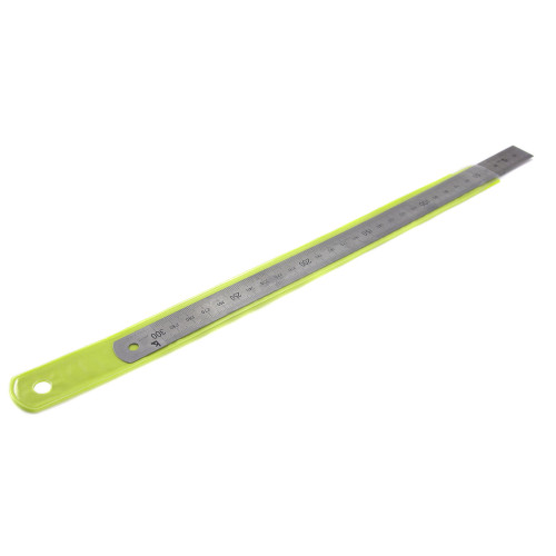 Линейка измерительная  300х19х0.5мм металлическая КЛБ*