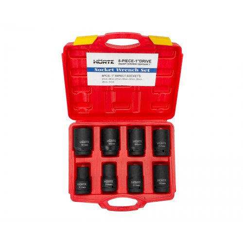 Набор головок ударных 1"(21,24,27,30,32,36,38,41) HORTZ