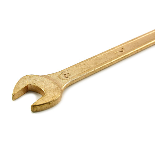 Ключ гаечный рожковый двусторонний  14x17 омедненный