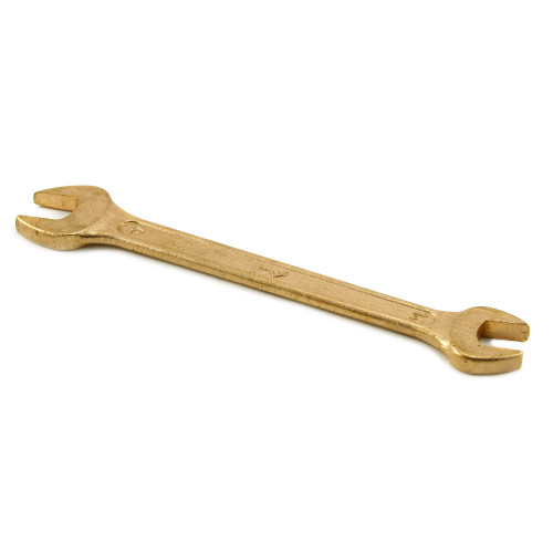 Ключ гаечный рожковый двусторонний  14x17 омедненный