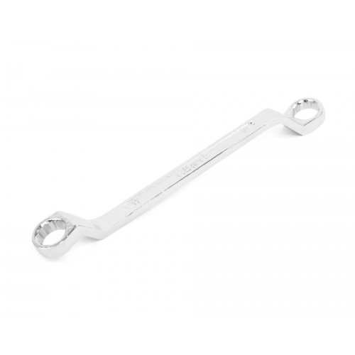 Ключ накидной двусторонний 17х19 хромированный на подвесе HORTZ