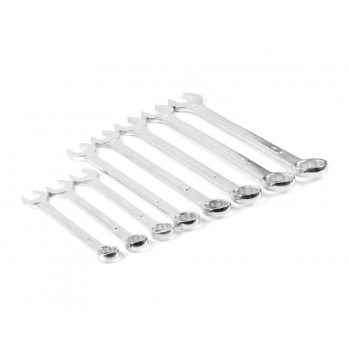 Набор ключей гаечных комбинированных 8 шт. (32-55) хромированных HORTZ