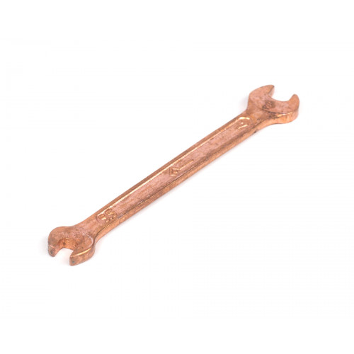 Ключ гаечный рожковый двусторонний   5,5x 7 омедненный