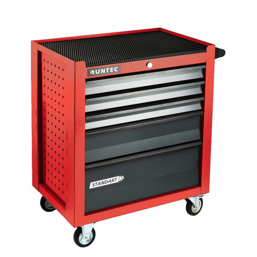 RUNTEC RTSTD-5R Тележка инструментальная 5 полочная Standart красная