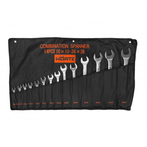 Набор ключей комбиниров.14шт. (10-36)хромированный HOR