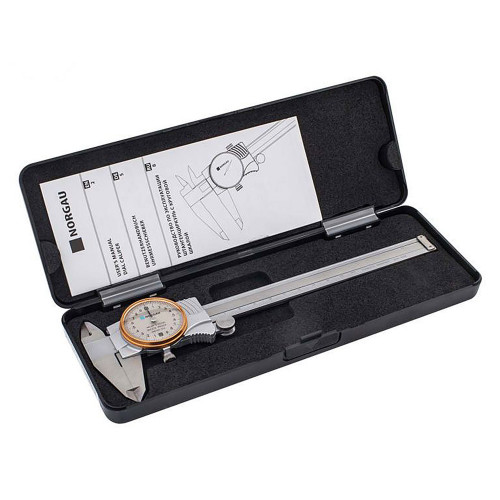 Штангенциркуль ШЦК-1-150 0,02 с круговой шкалой 040027015 NORGAU