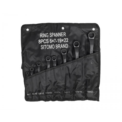 Набор ключей накидн.двуст. 8шт. (6-22) SIT