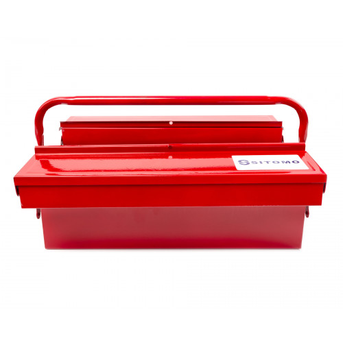 Ящик для инструмента 420х200х150 металлический 3-х секционный SITOMO