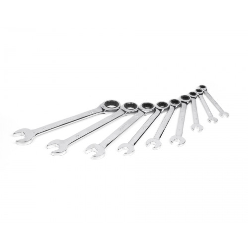 Набор ключей комб.трещот.  9шт. (8-22) брез.сум.HOR