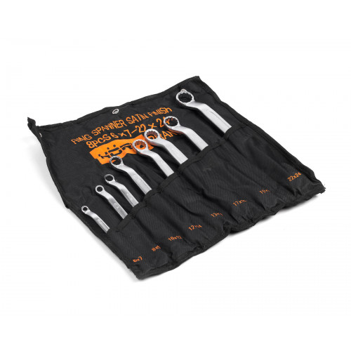 Набор ключей накидн.двуст. 8шт. (6-24) хром.HOR