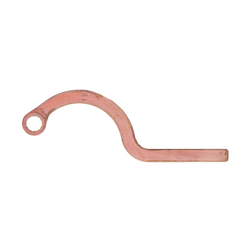 Ключ накидной серповидный 19 омедненный