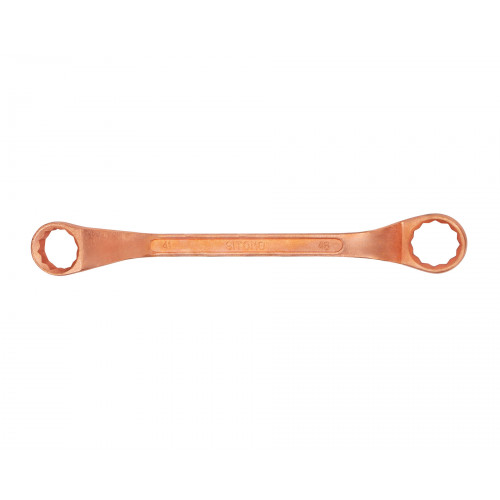 Ключ накидной двусторонний 41x46 омедненный SIT