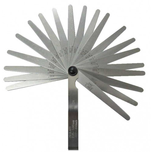 Набор щупов 0,05-1 L=100 20шт. нерж.сталь 045158103 NORGAU