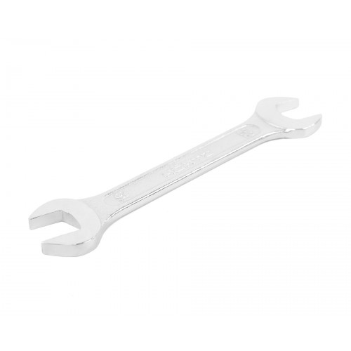 Ключ гаечный рожковый двусторонний 19х22 хромированный на подвесе HORTZ