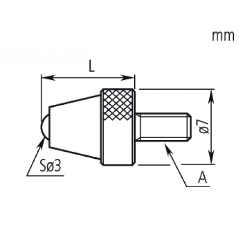 Наконечник ANSI/AGD 21BZB005 Mitutoyo