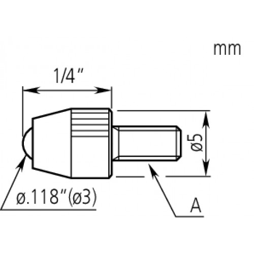Наконечник ANSI/AGD 21BZB005 Mitutoyo