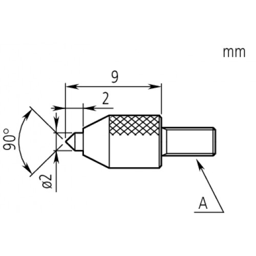 Наконечник твердосплавный 120068 Mitutoyo