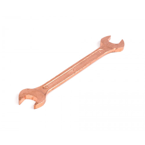 Ключ гаечный рожковый двусторонний  14x15 омедненный