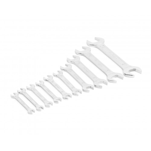 Набор ключей гаечных (рожковых) двусторонних 10 шт. (8-36) хромированнных HORTZ