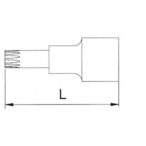 Licota H4RM05 Головка торцевая с вставкой spline 1/2