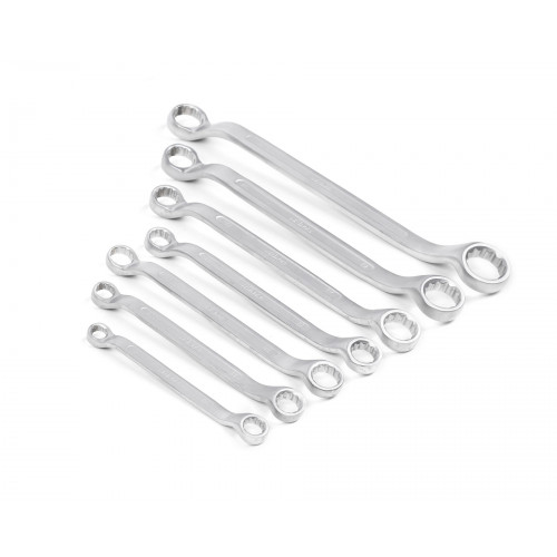 Набор ключей накидн.двуст. 7шт. (8-22) сат.фин.HOR