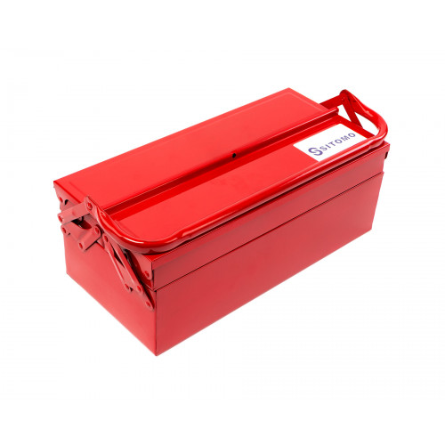 Ящик для инструмента 420х200х150 металлический 3-х секционный SITOMO