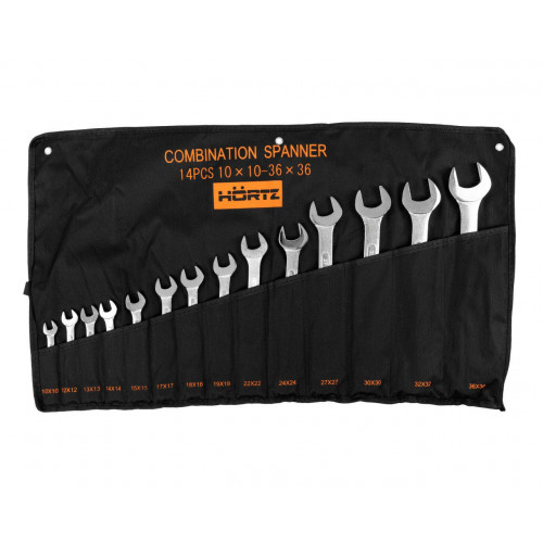 Набор ключей комбиниров.14шт. (10-36)хромированный HOR