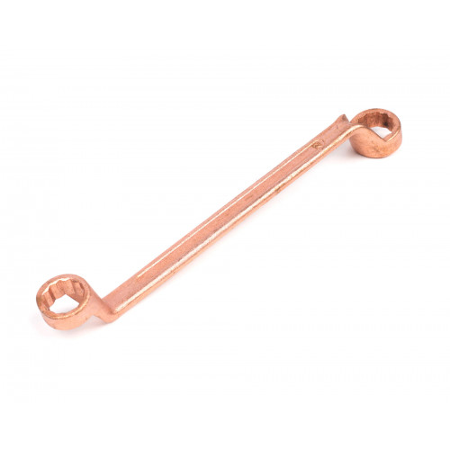 Ключ накидной двусторонний 19x22 омедненный SIT