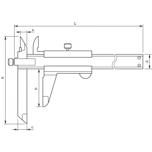 Штангенциркуль для уступов ШЦСП-150 0,05 регул. губка 536-101 Mitutoyo