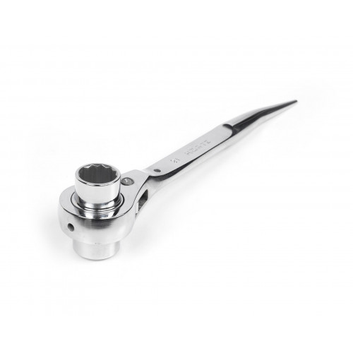 Ключ торцевой трещоточный укороченный 21х23 хром HOR