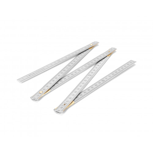 Метр складной 1м (алюминиевый)