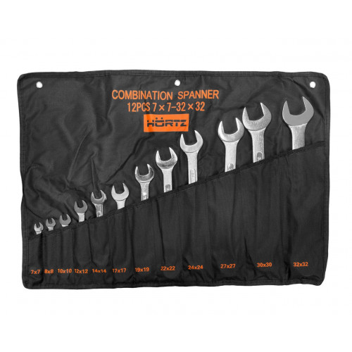 Набор ключей комбиниров.12шт. (7-32) хром HOR