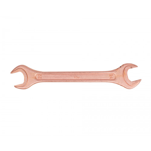 Ключ гаечный рожковый двусторонний  22x24 омедненный