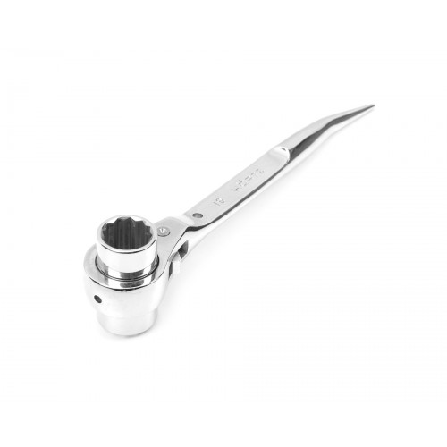 Ключ торцевой трещот. укороч. 19х21 хром HOR