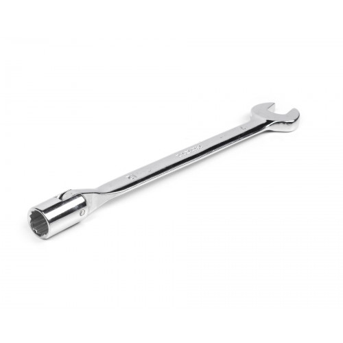 Ключ комбинированный торцевой шарнирный удлиненный 12х12 хромированный HORTZ