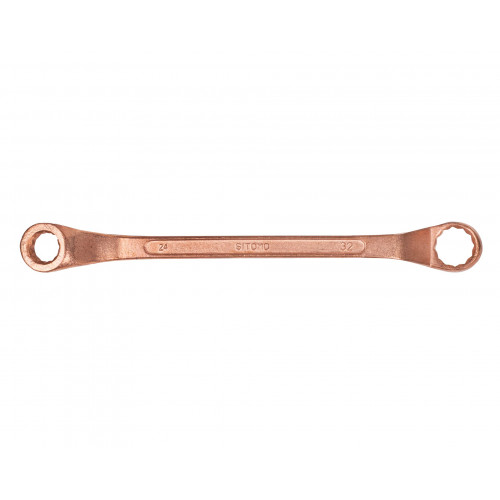 Ключ накидной двусторонний 24x32 омедненный SIT