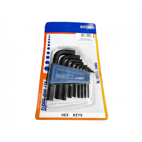 Набор ключей шестигранных 1.5-10( 9шт) SIT