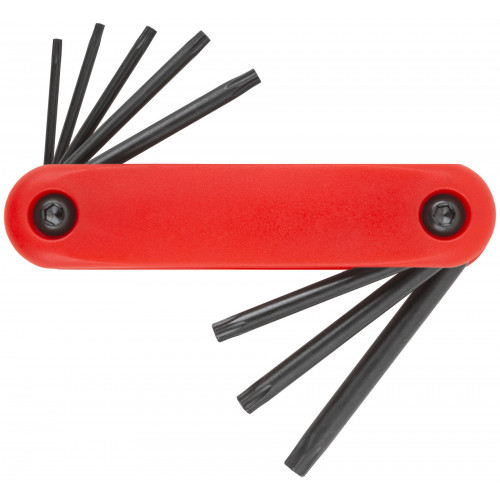 Ключи TORX 8 шт. CrV Т9-Т40 складные, пластиковый держатель