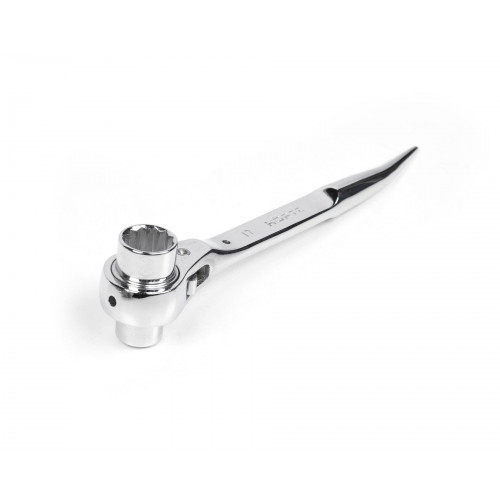 Ключ торцевой трещоточный укороченный 14х17 хром HOR