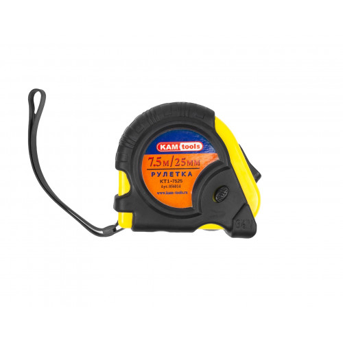 Рулетка   7,5м обрезин. KAM-tools