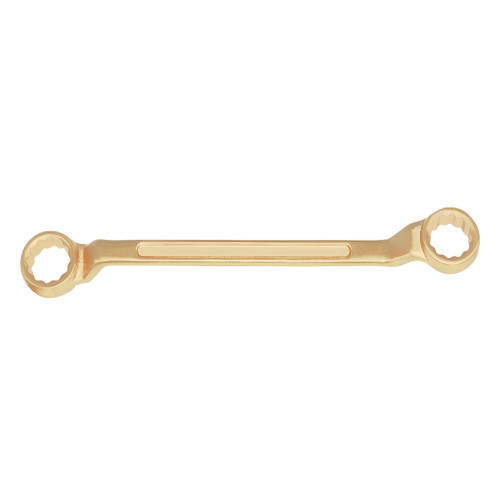 Ключ гаечный накидной двусторонний коленчатый 36х41 искробезопасный сплав AlCu 151-3641, HORTZ