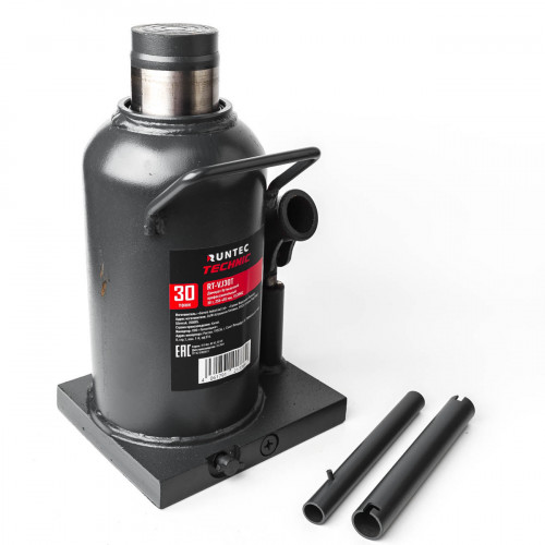 RUNTEC RT-VJ30T Домкрат бутылочный профессиональный 30 т, 255-455 мм TECHNIC