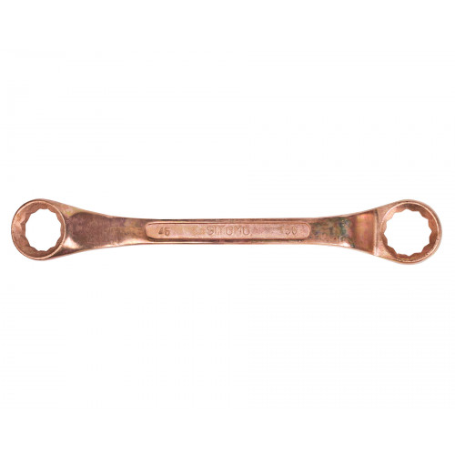 Ключ накидной двусторонний 46x50 омедненный SIT