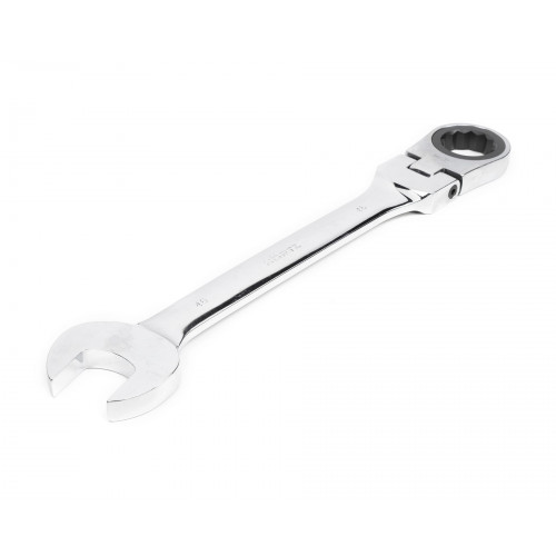 Ключ комбинированный трещоточный шарнирный 46х46 хромированный HOR