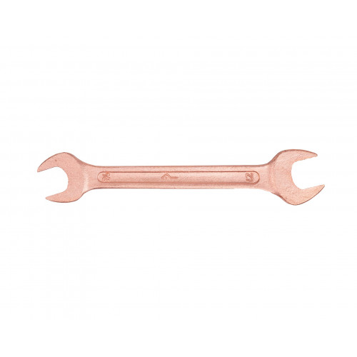 Ключ гаечный рожковый двусторонний  24x27 омедненный