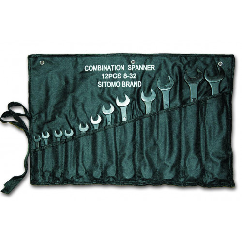 Набор ключей комбиниров.  8шт. (8-22) в клипсе SIT