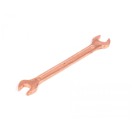 Ключ гаечный рожковый двусторонний  10x11 омедненный