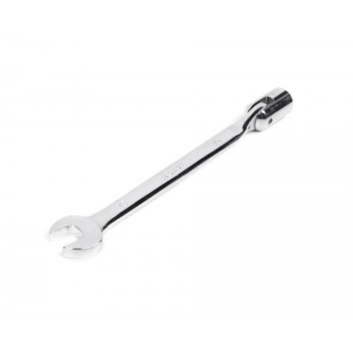 Ключ комбинированный торцевой шарнирный удлиненный 13х13 хромированный HORTZ