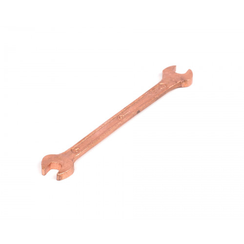 Ключ гаечный рожковый двусторонний   7x 8 омедненный