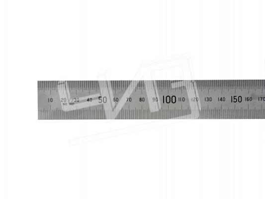 Линейка измерительная  150х19мм металлическая с поверкой (клеймо)ЧИЗ